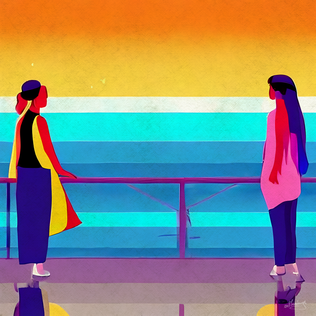 canvas painting modern art vonMoerenburgh WE SHALL WE