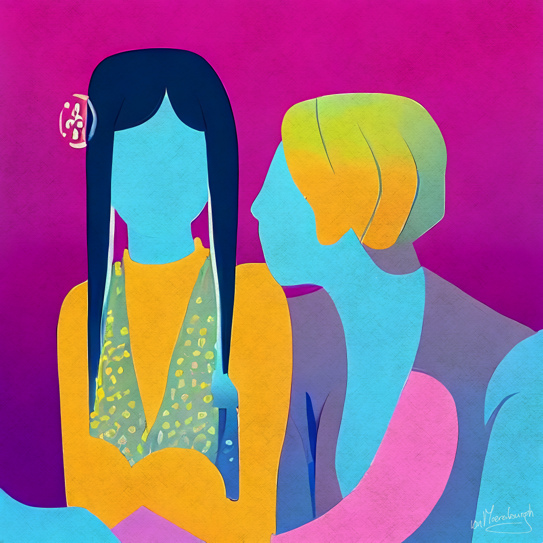 canvas painting modern art vonMoerenburgh R U OK