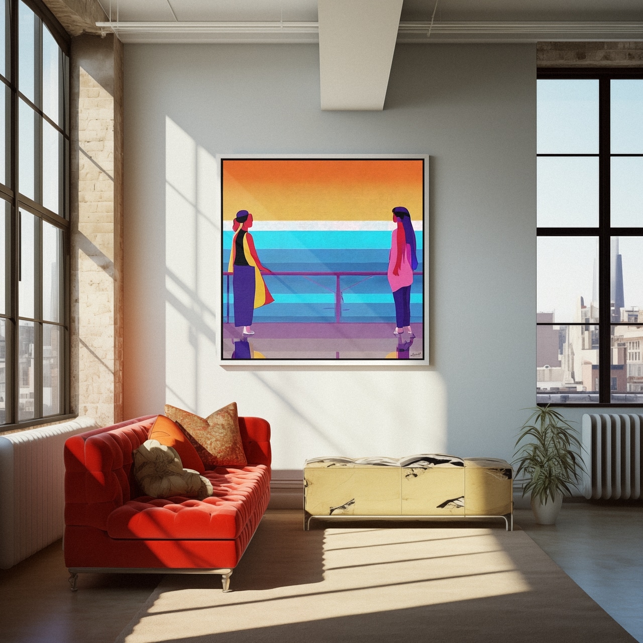 canvas painting modern art vonMoerenburgh WE SHALL WE